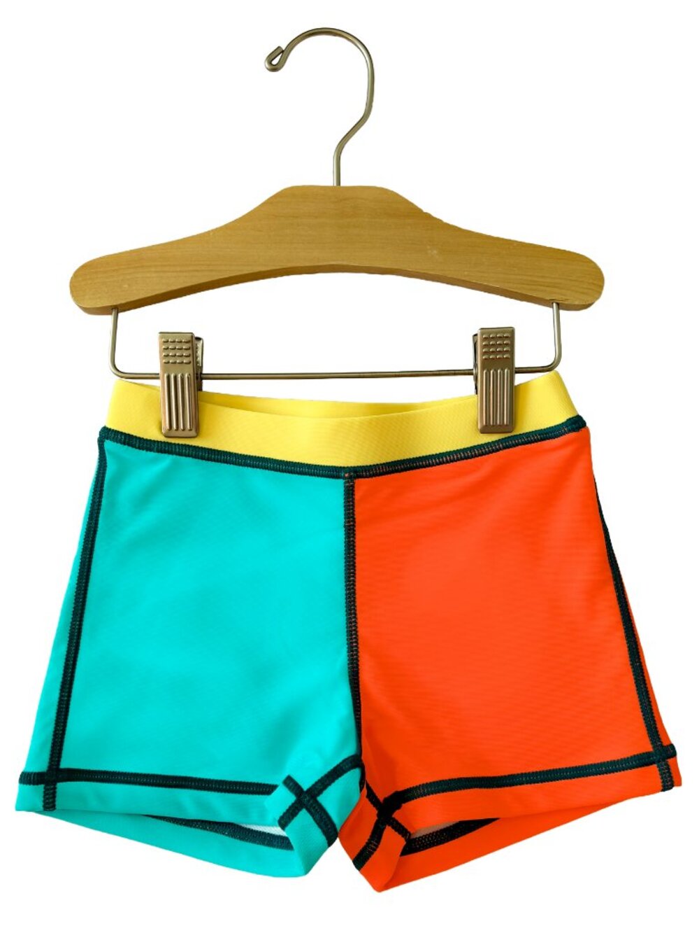 SwimHumyn Kid’s Toddler UPF Sun Protective High Visibility Swim Shorts
